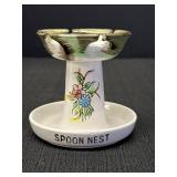 4" Ceramic Spoon Nest Made In Japan