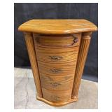 Oak tabletop Jewelry Armoire