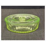 Green Uranium Refrigerator Dish w/ Lid