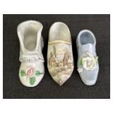 (3) Porcelain Shoes 2 marked Germany &