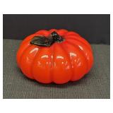 Glass Blowen Pumpkin w/ Green Stem