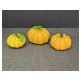 Murano Style Glass Blown Pumpkins