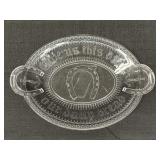 Good Luck Horseshoe Bread Plate