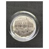 3" North Judson First State Bank Paperweight