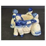 Delft Blue Dancing Children Small Planter