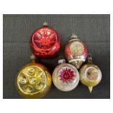Vtg. Blown Glass Ornaments