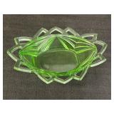 Uranium Green Glass Bowl