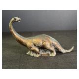 9" Sinclair Oil Dino the Dinosaur Metal Coin Bank