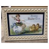 Framed Happy Easter Tin Sign