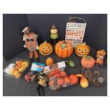 Ceramic Pumpkin w/ Lid, Plastic Pumpkins
