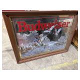 Framed Budweiser Mirror Artwork