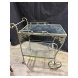 Wrought Iron Patio Teacart