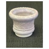 Vtg St Clair Lavender Slag Glass toothpick holder.