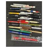 Variety of North Judson advertising pens