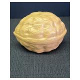 Walnut shaped plastic trinket box, A Lucky Wish