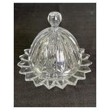Pressed Glass Butter Dish