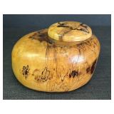 Oregon Myrtlewood Art Deco Piece w/ Lid