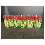 (5) Swanky Swig Tulip Juice Glasses