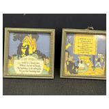 Vtg framed pictures w/sentimental or