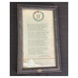 Framed Poem If Ny Rudyard Kipling