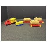 Mr Peanut Truck, Trailer, & 3 Train Cars