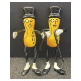 2 - 1991 Planters Mr. Peanut Russ Bendable Toys,