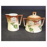Wheelock Hand Painted Porcelain Cream & Sugar