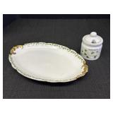 Shamrock Ireland Jam Jar & 11" France Tray