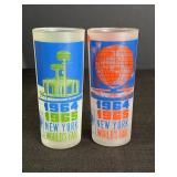 2 1964/65 New York Worldï¿½s Fair Glasses