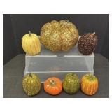 Sequin & Glitter Decor Pumpkins