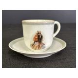 Native American Chief Cup & Saucer