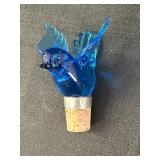 3.5" Blue Glass Cork