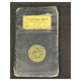 First State Bank North Judson Bank Book