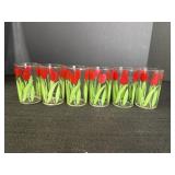 (6) Swangy Swig Tulip Juice Glasses