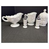 Westmoreland Milk glass serving set