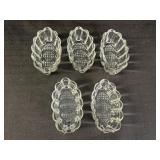 5 Crystal Spoon Holders