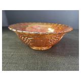 7.5" Grape Marigold Carnival Glass Bowl