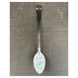 Blue & White Swirl Enamelware 15" Spoon