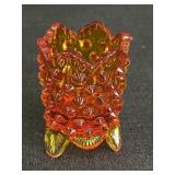 Fenton Amberina Hobnail Toothpick Holder
