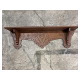 Wood Carved Wall Shelf