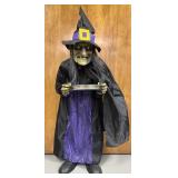 Spooky Village Animated Witch