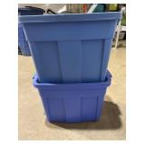 2-18 gallon Rubbermaid totes