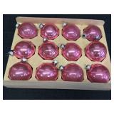 Vtg. Shiny Brite Pink Ornaments Made in USA