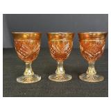 3- 3.5" Diamond & Starburst Marigold Carnival