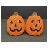 (2) Rubber Melted Plastic Popcorn Light-up