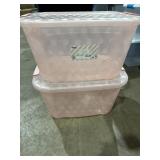 (2) Bella 40qt. Storage Containers w/ lids