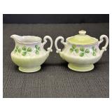 3" Shamrock Cream & Sugar