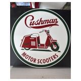 Cushman Motor Scooters Porcelain Sign