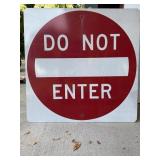 Do Not Enter road sign, 30in square