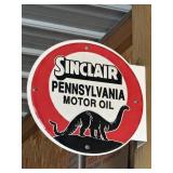 Metal flange sign base, Sinclair & Phillips 66,